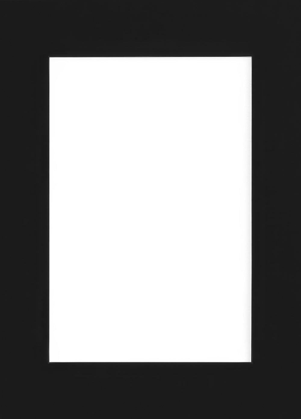 Mat board black, 12” x 16” in