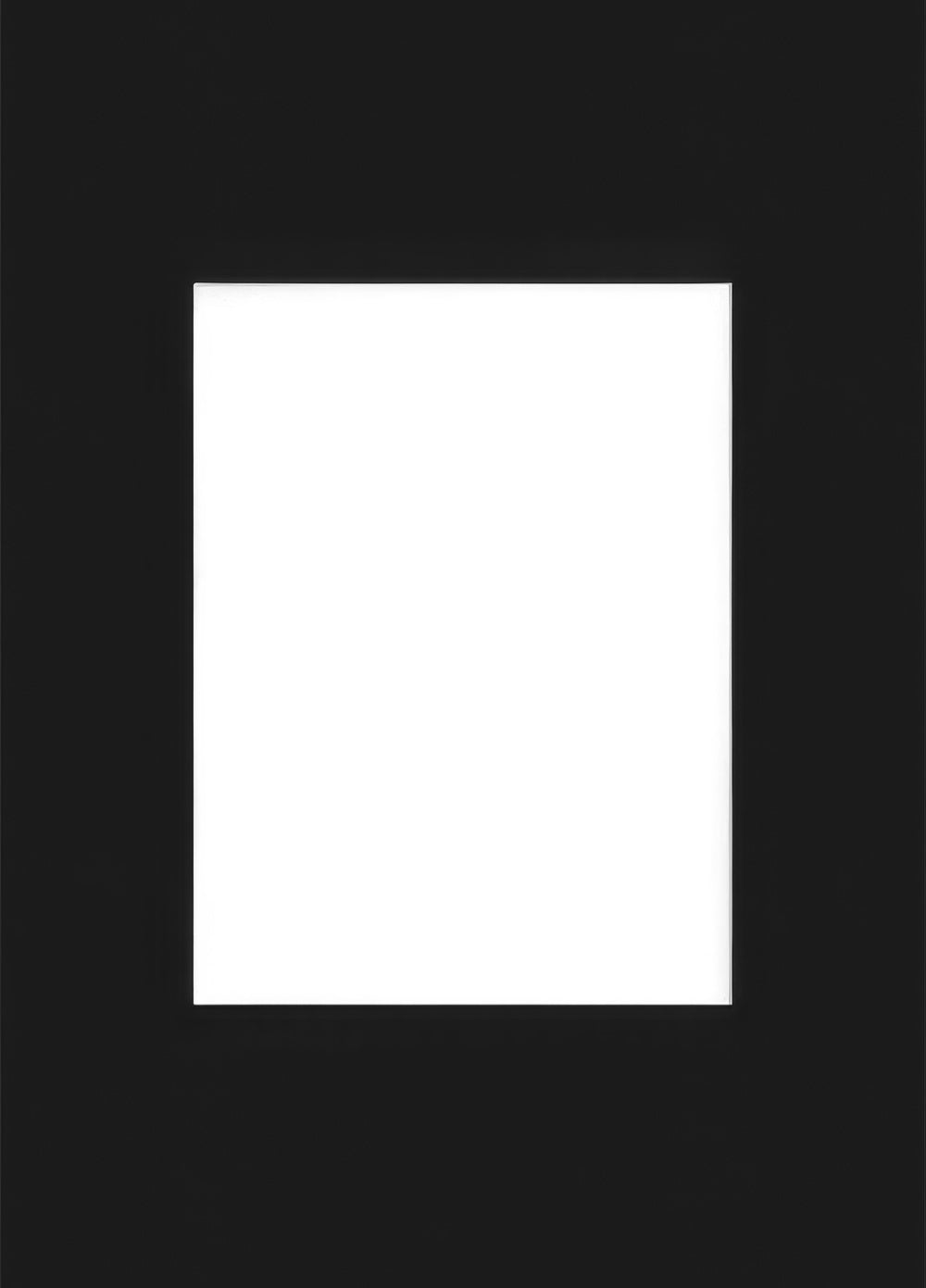 Mat board black, 20” x 28” in