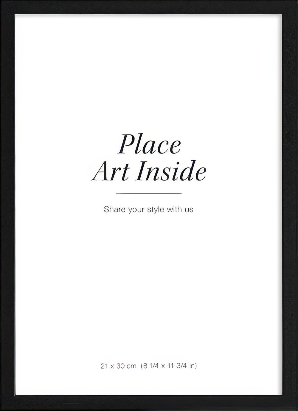 Black picture frame, 8 x 12 in