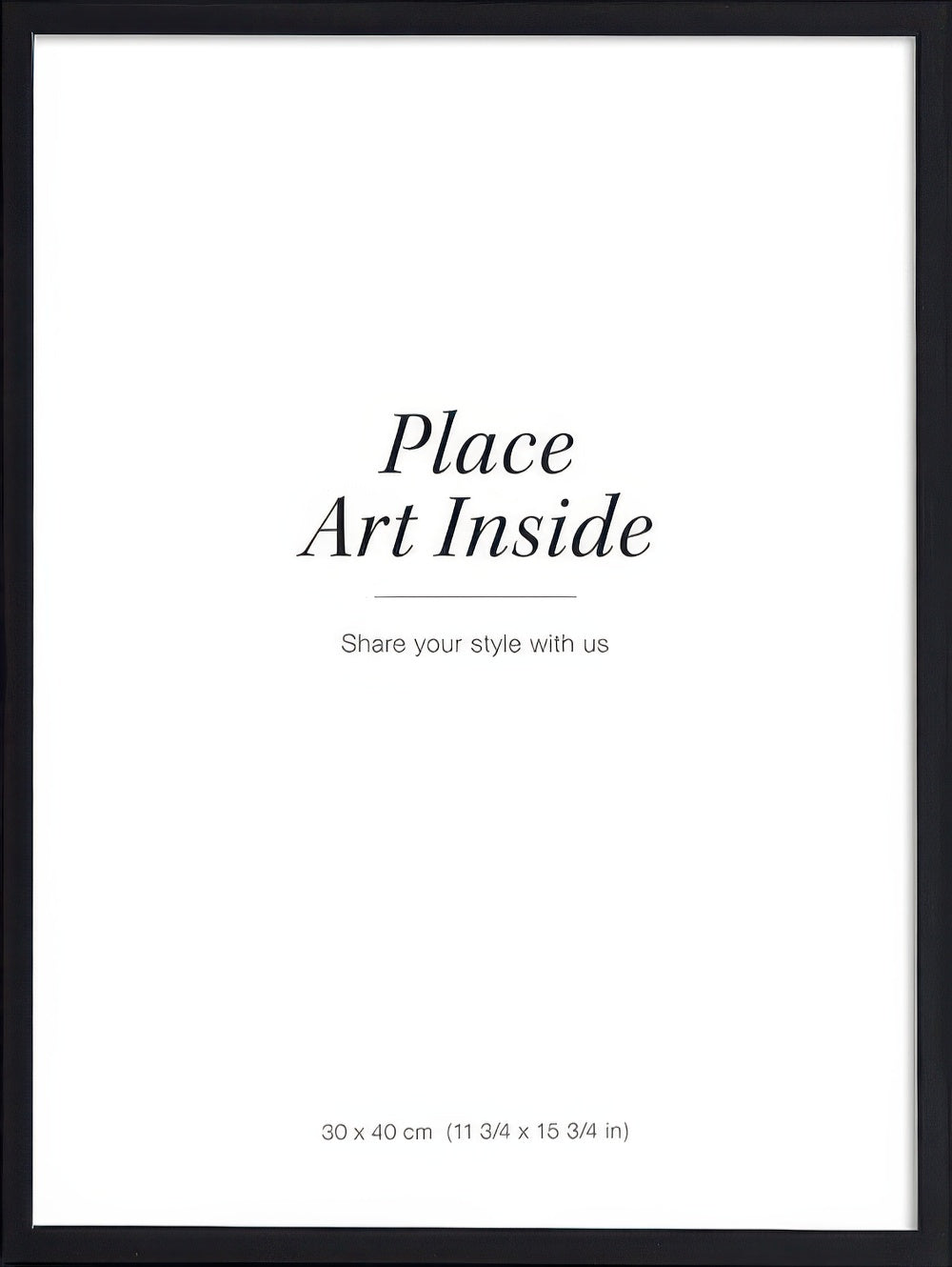 Black picture frame, 12 x 16 in