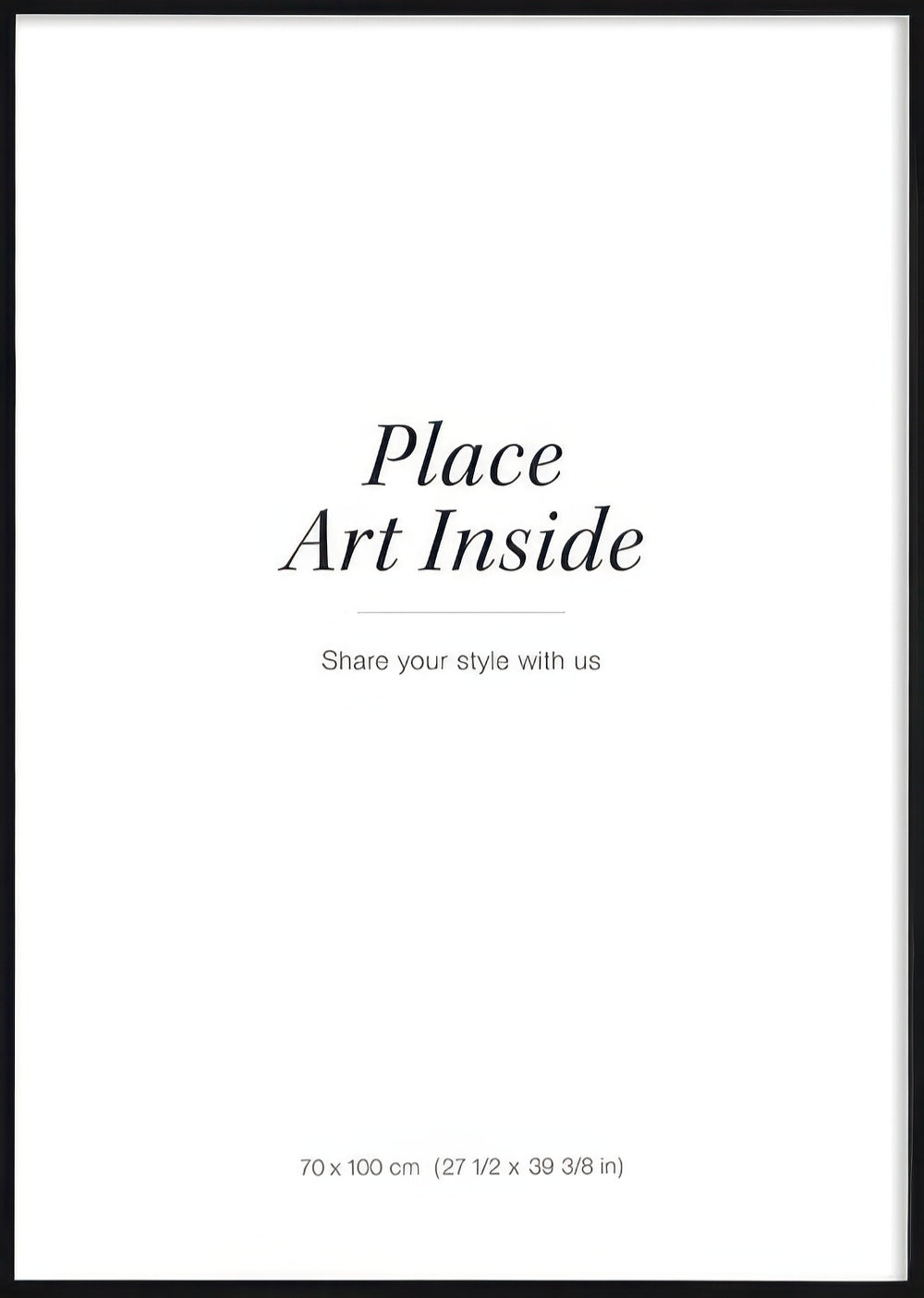 Black picture frame, 28 x 39 in