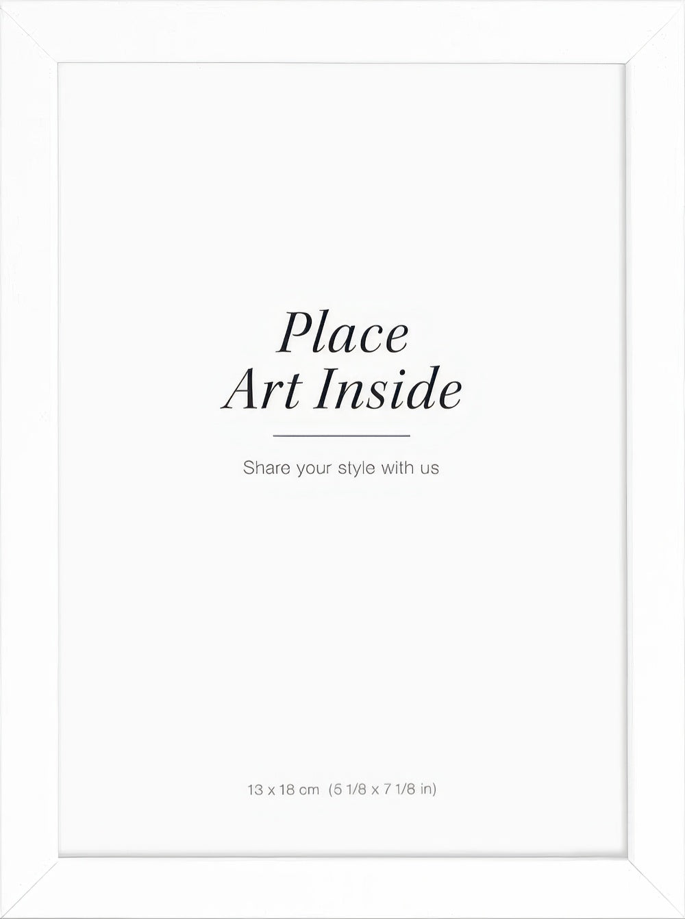 White picture frame, 5 x 7 in
