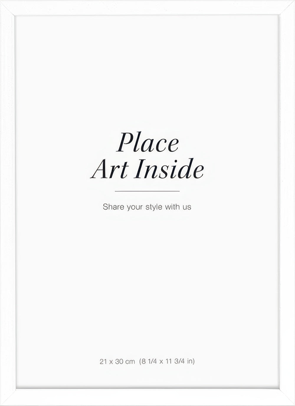 White picture frame, 8 x 12 in
