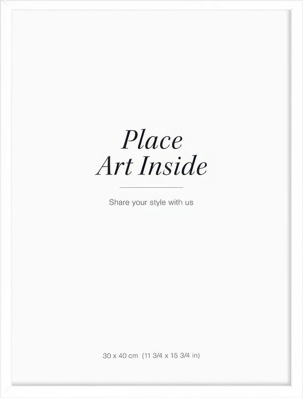 White picture frame, 12 x 16 in