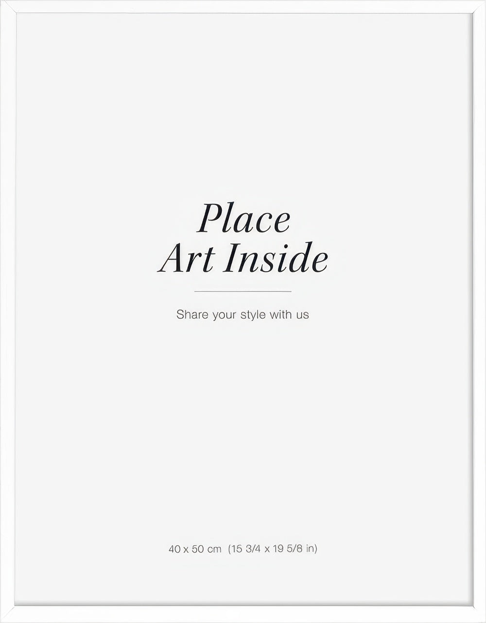 White picture frame, 16 x 20 in