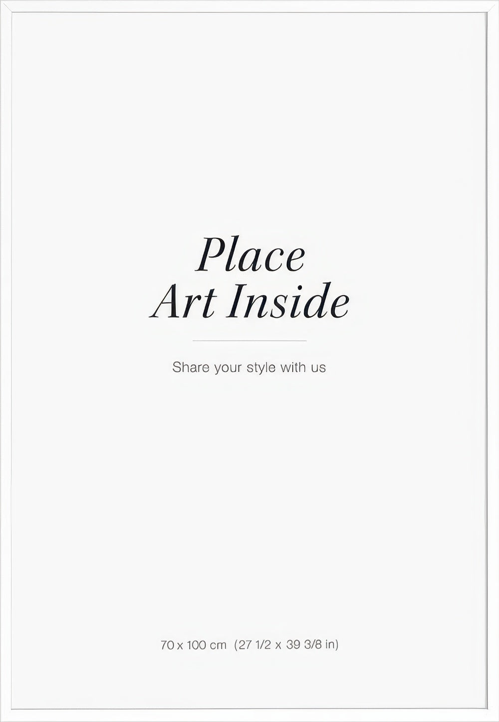 White picture frame, 28 x 39 in