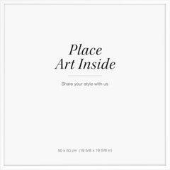White picture frame, 20 x 20 in