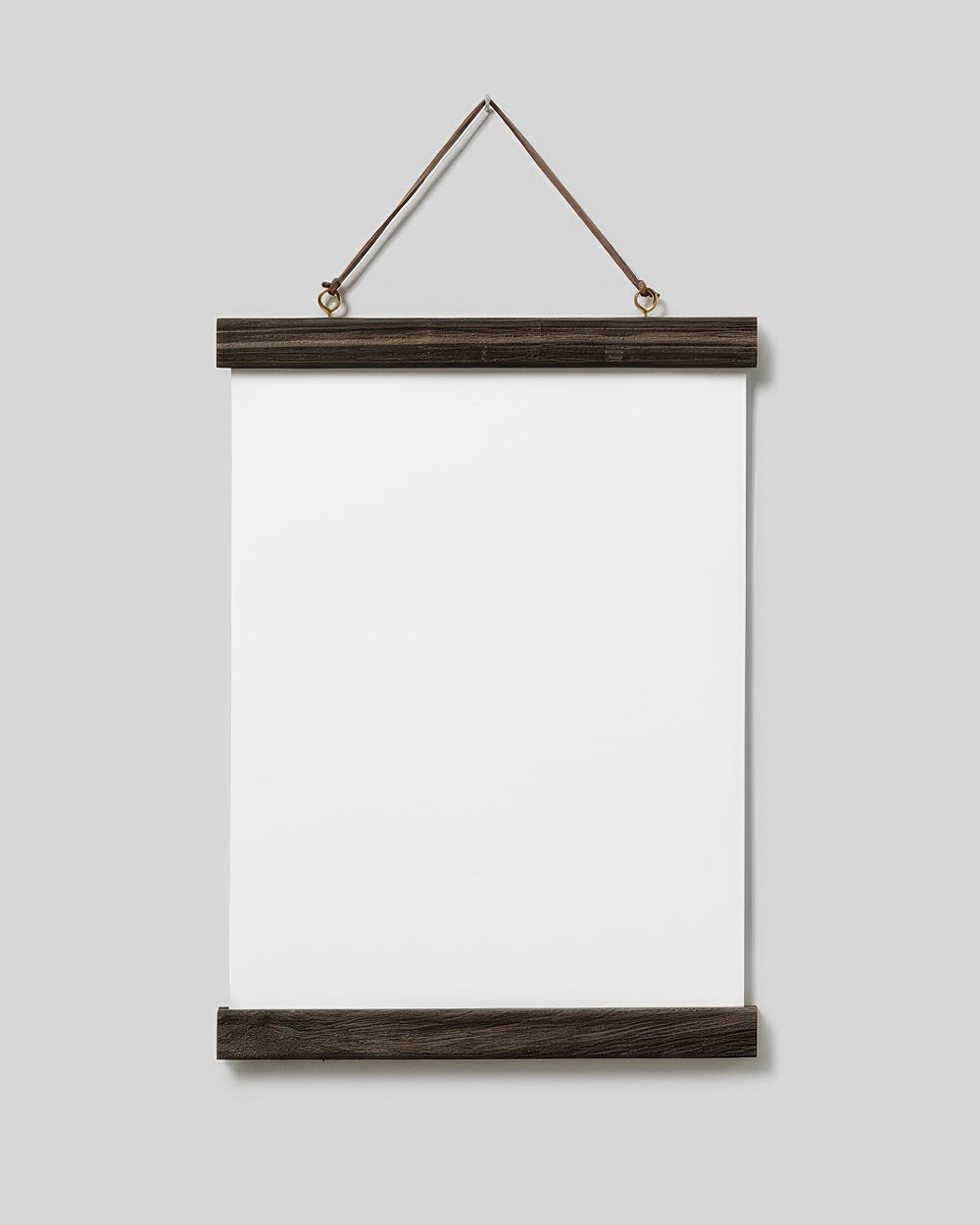 Poster Hanger Dark Oak 9” in, magnet fastener
