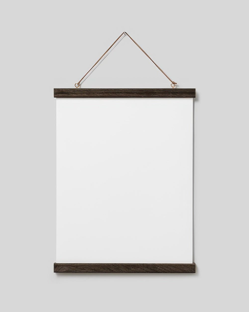 Poster Hanger Dark Oak 12” in, magnet fastener
