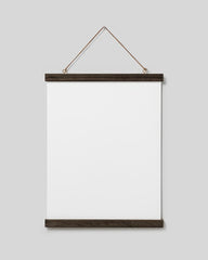 Poster Hanger Dark Oak 12” in, magnet fastener
