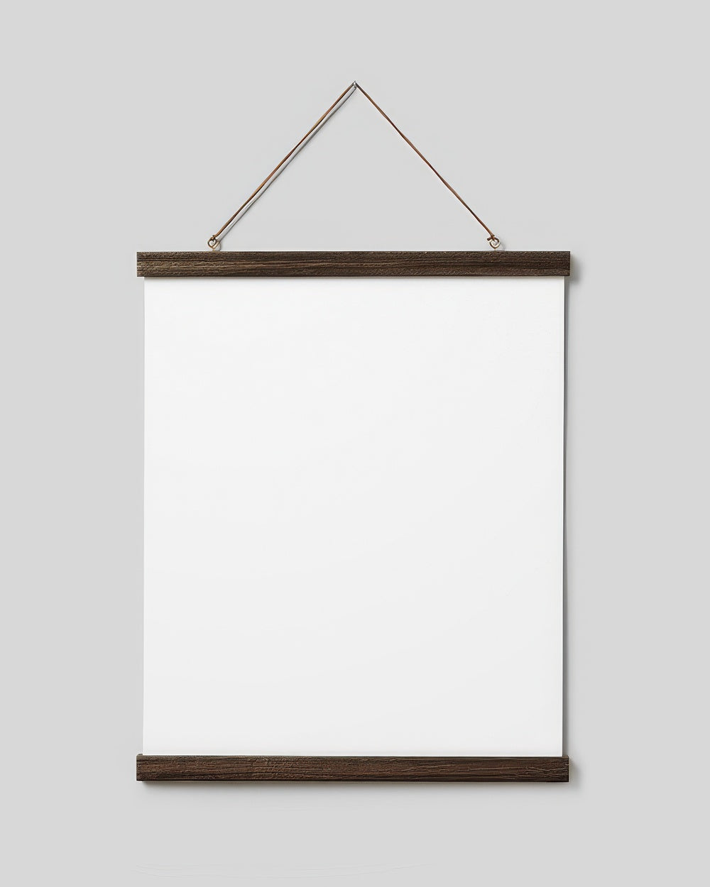 Poster Hanger Dark Oak 16” in, magnet fastener