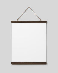 Poster Hanger Dark Oak 16” in, magnet fastener