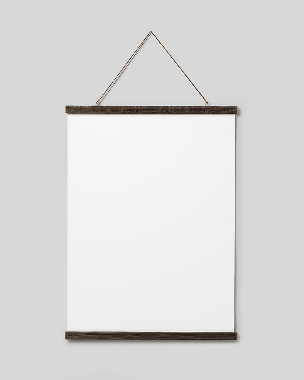 Poster Hanger Dark Oak 20” in, magnet fastener