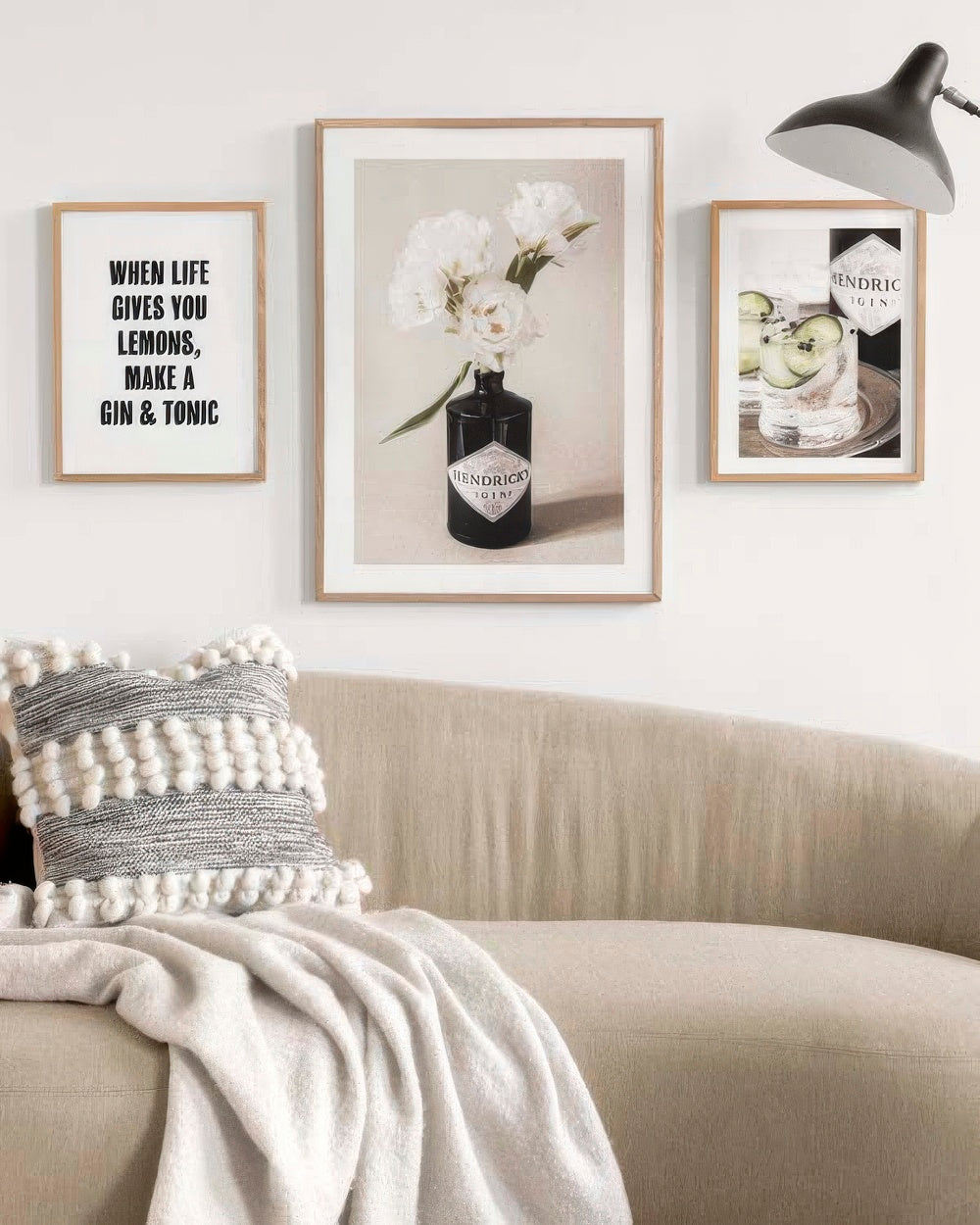 Gin and Flowers Trio Poster pack