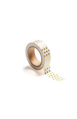 Washi tape, polka dot gold