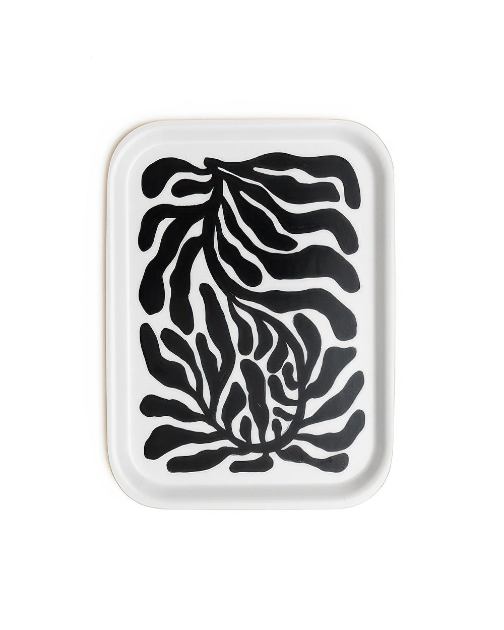 Black Botanical Tray
