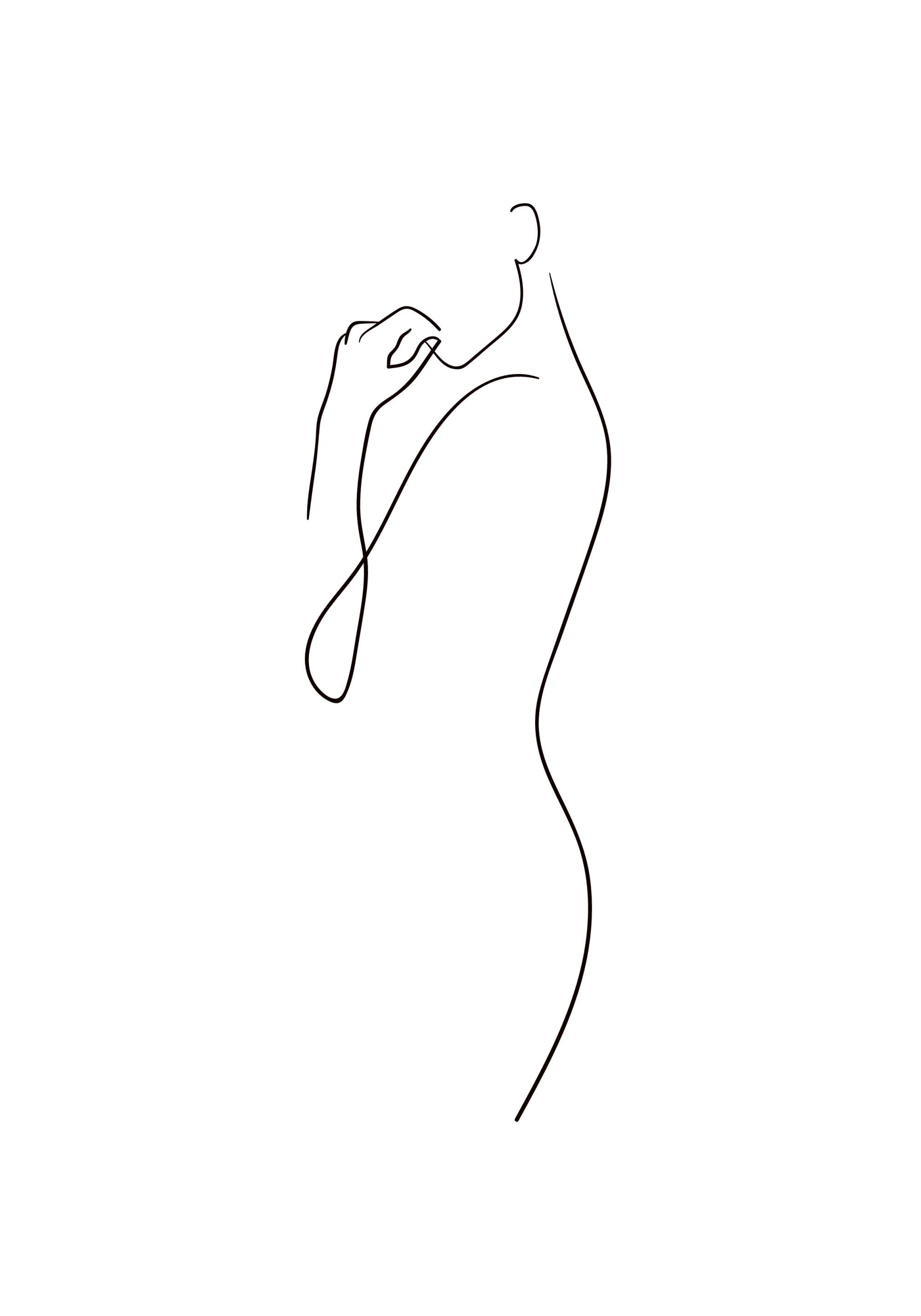Curve Line Art Print