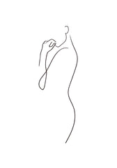 Curve Line Art Print