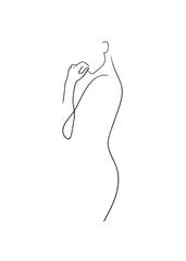 Curve Line Art Print