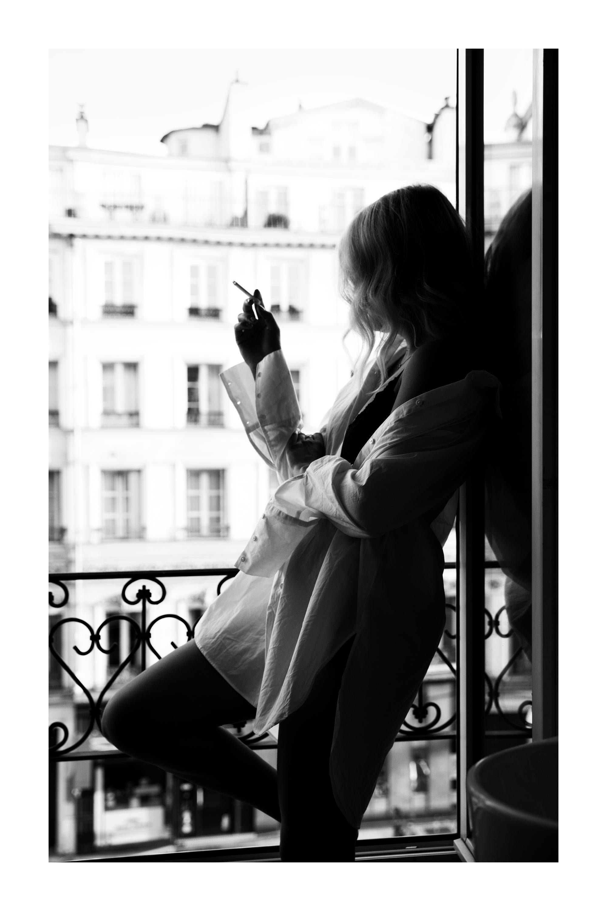 Smoking in Paris Print