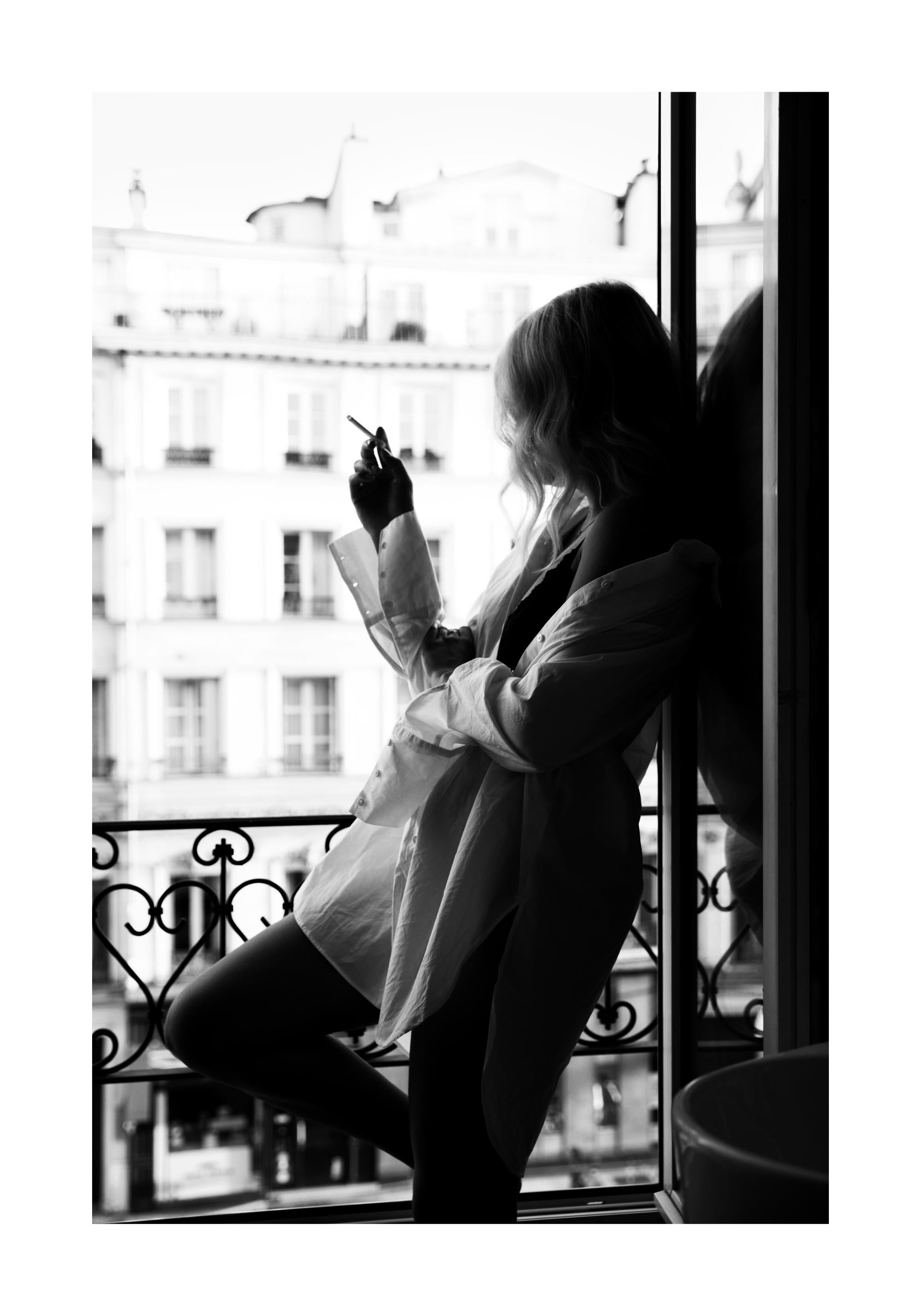 Smoking in Paris Print