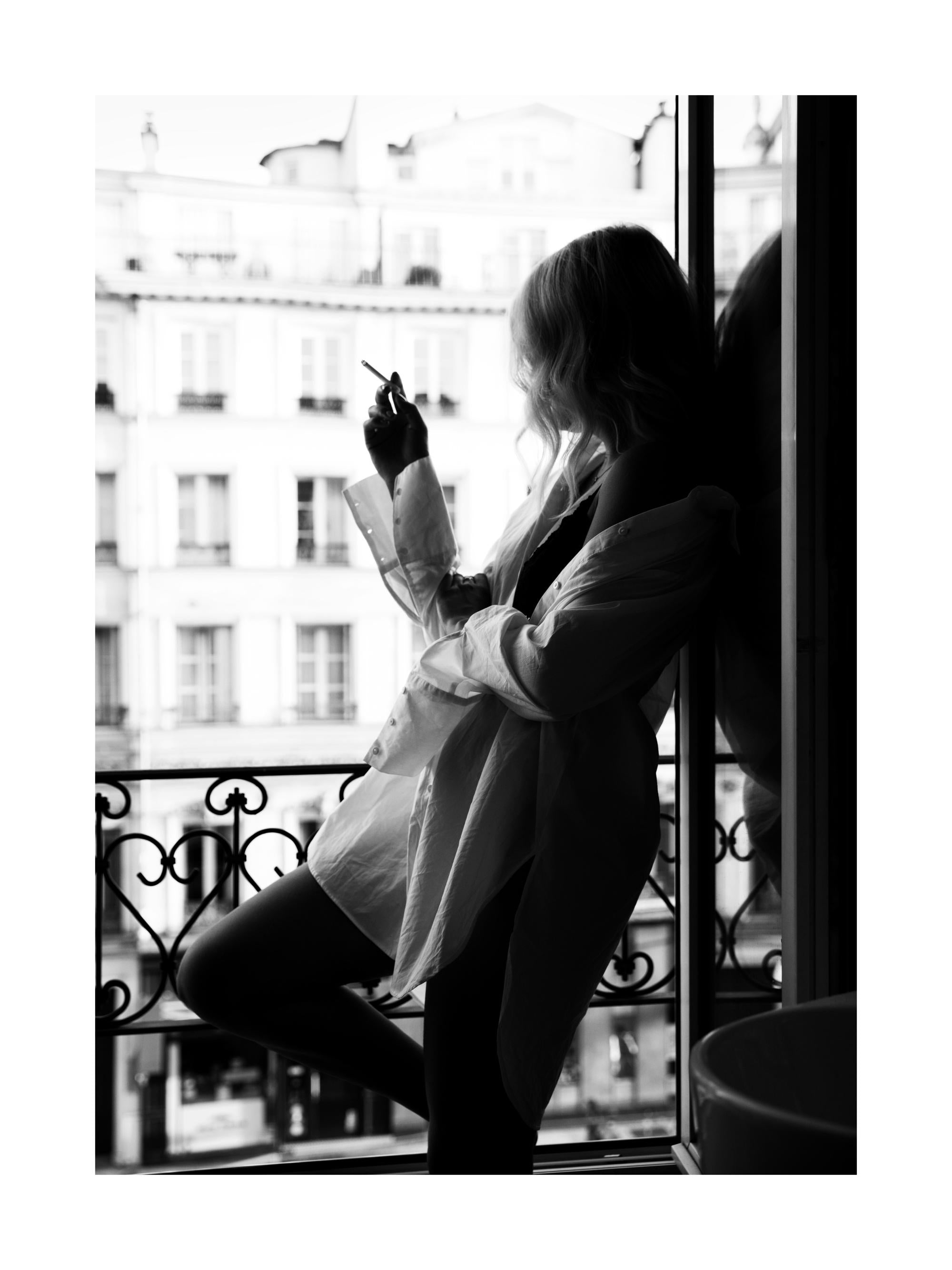 Smoking in Paris Print