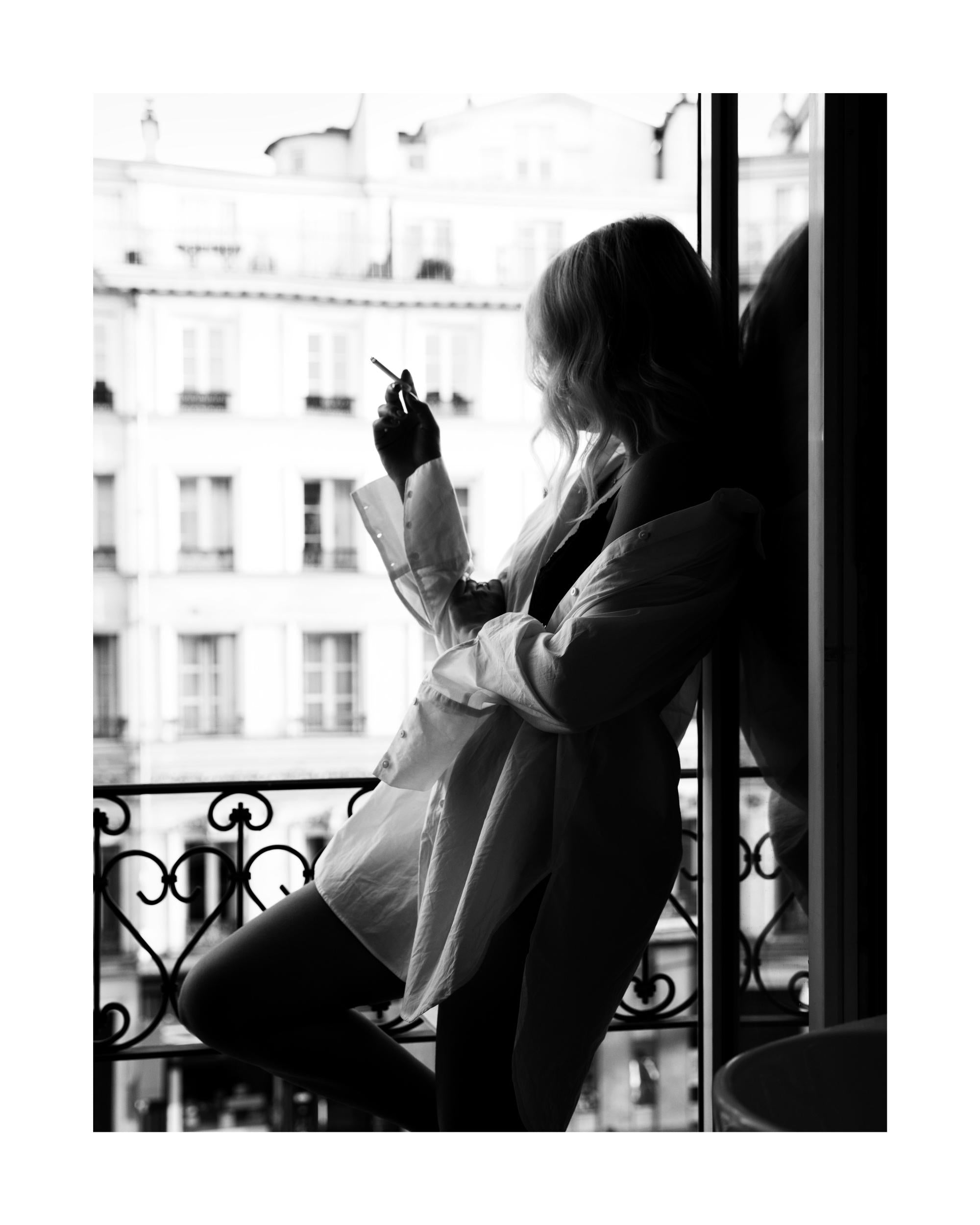 Smoking in Paris Print
