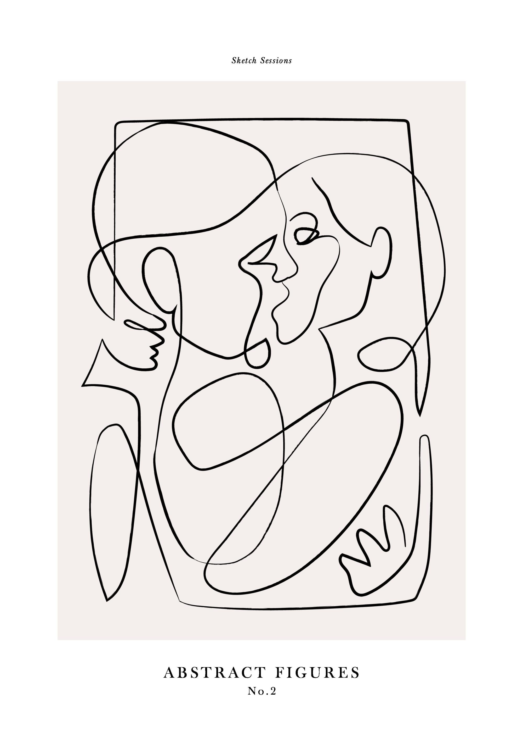 Abstract Figures No2 Print