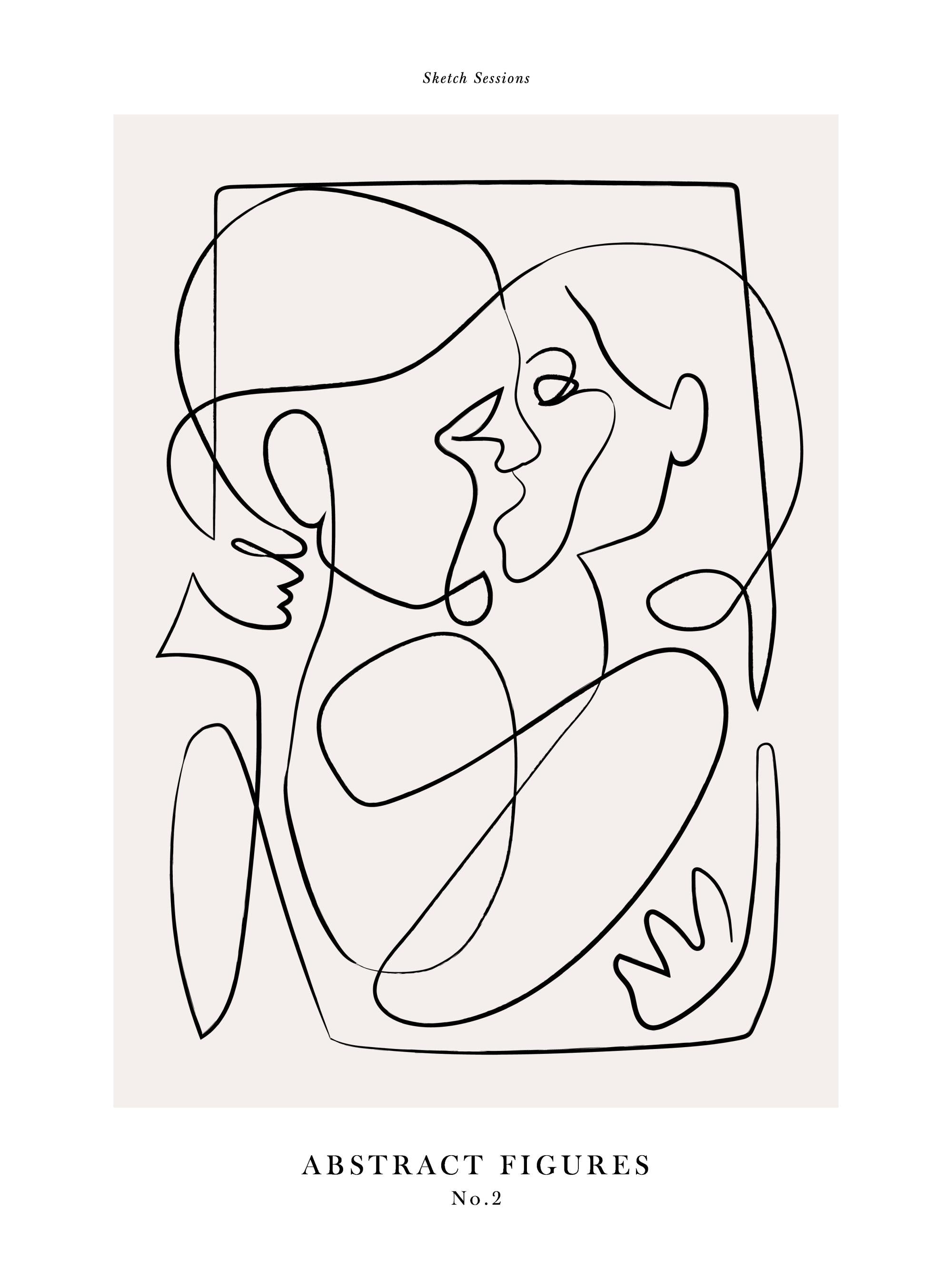 Abstract Figures No2 Print