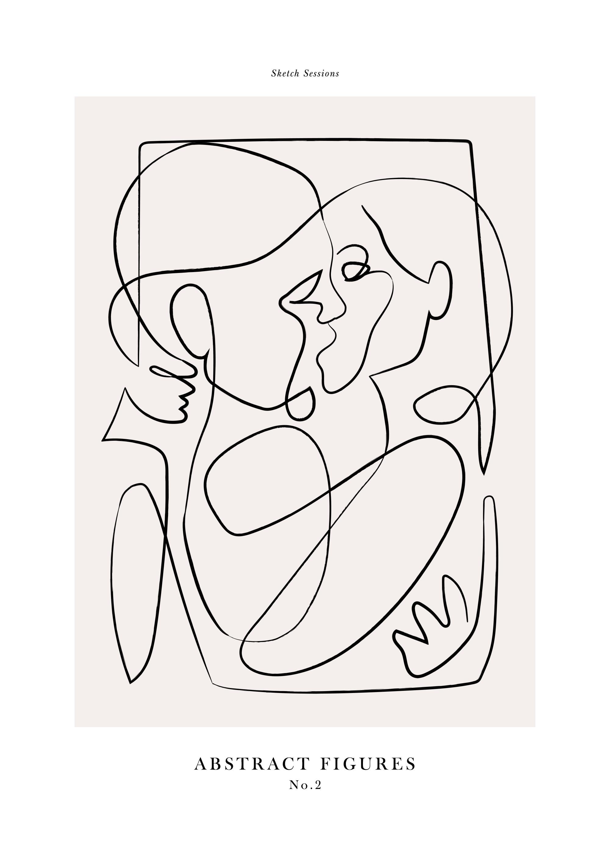Abstract Figures No2 Print