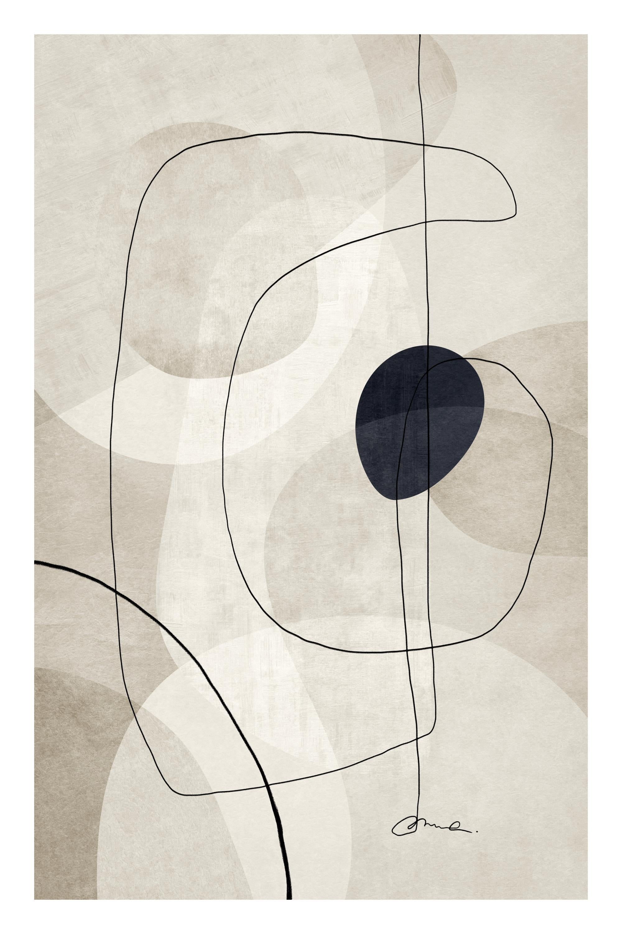 Beige Graphics No1 Print