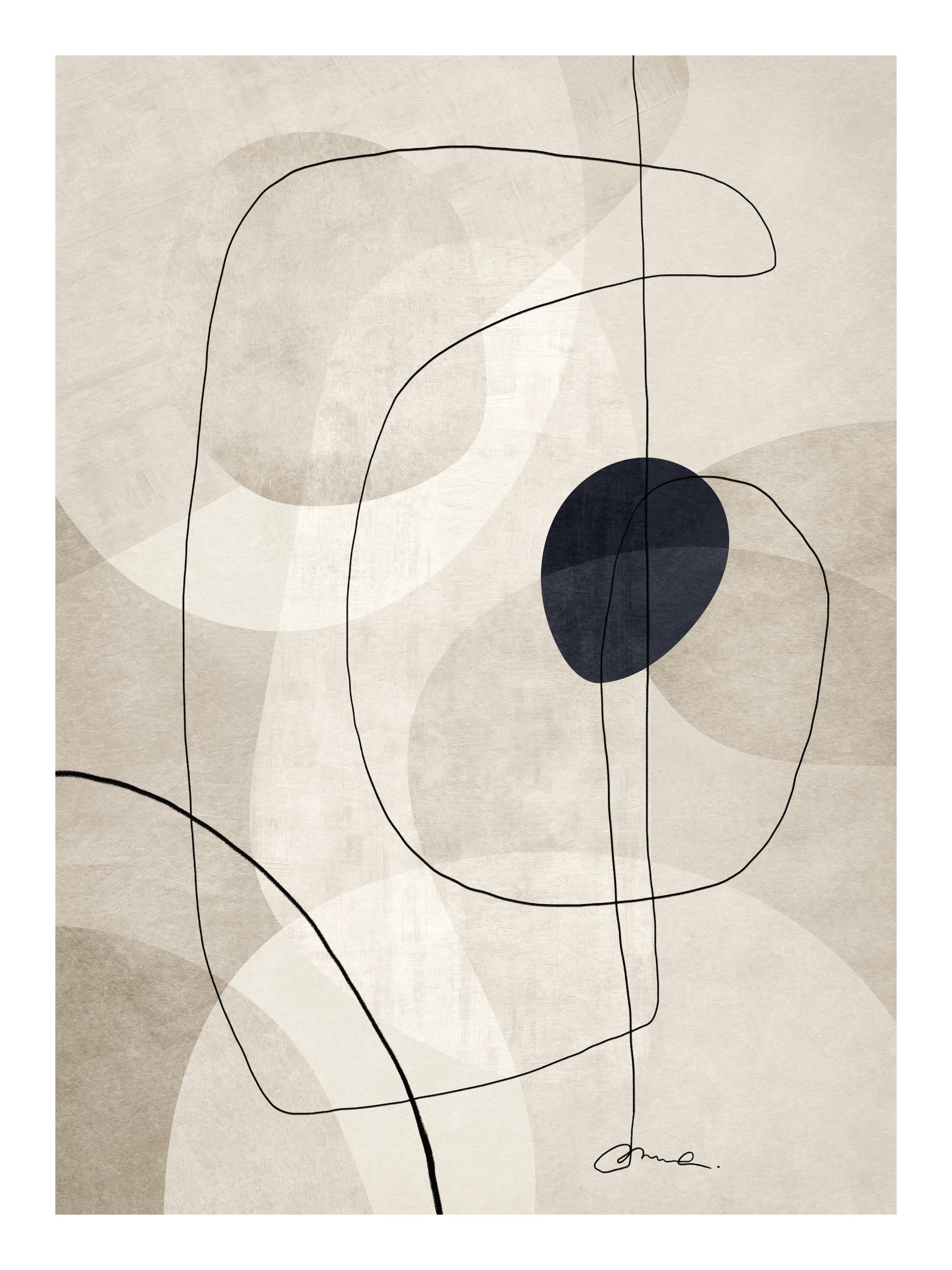 Beige Graphics No1 Print