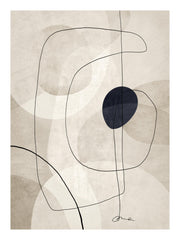 Beige Graphics No1 Print