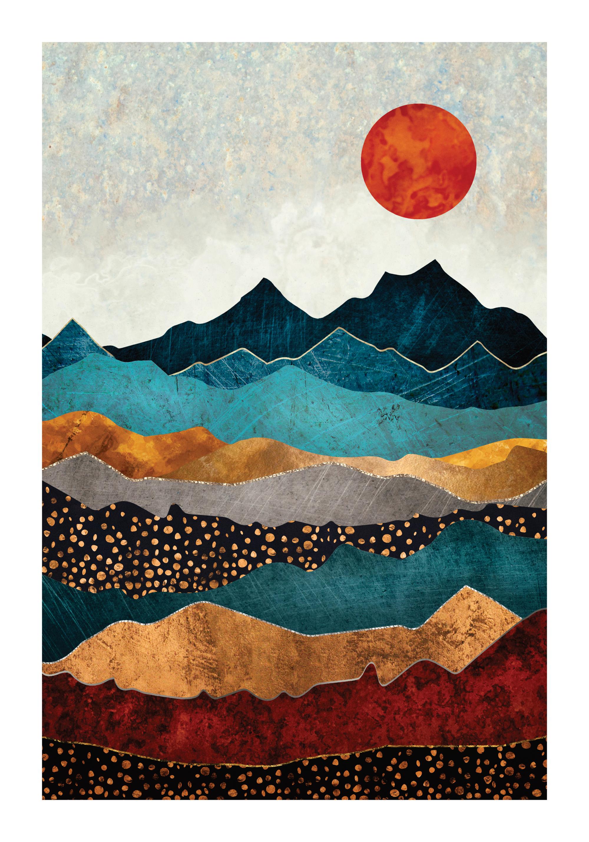 SpaceFrog Designs - Amber Dusk Print