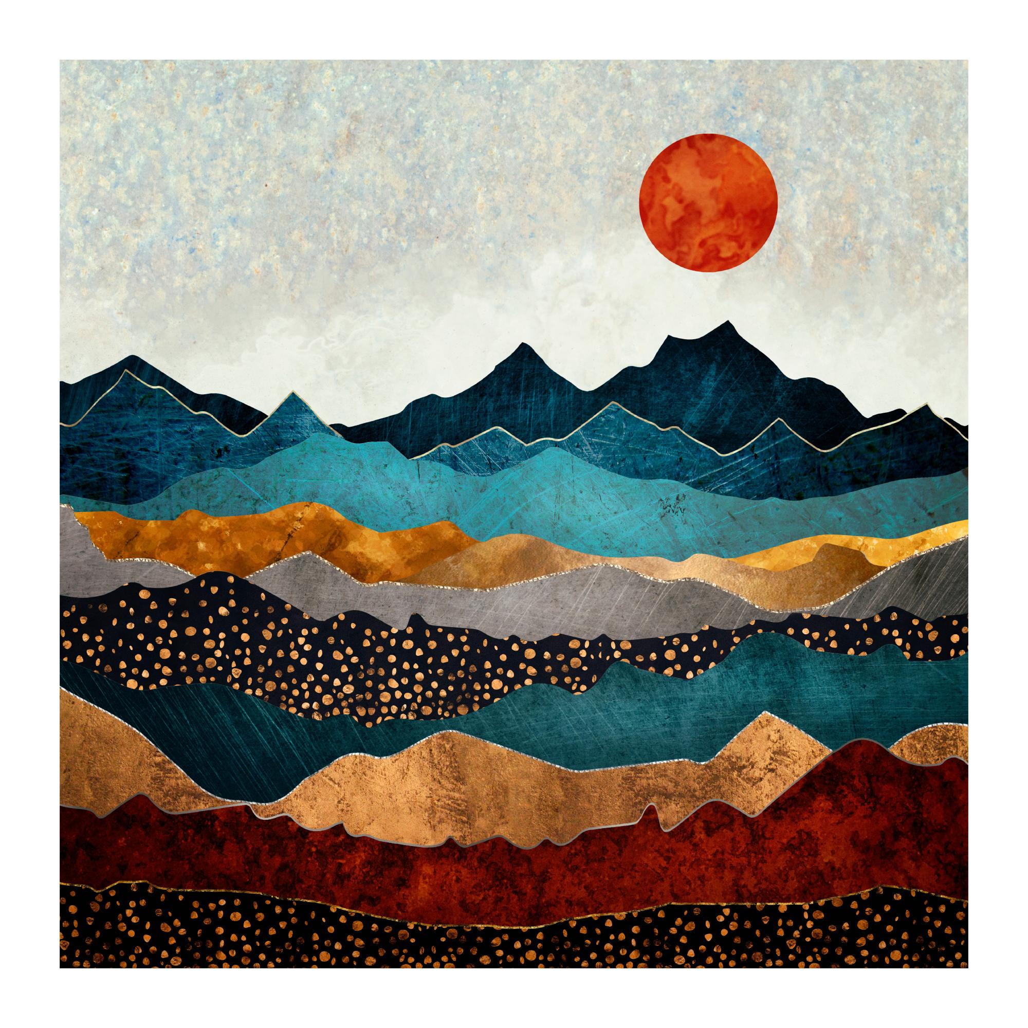 SpaceFrog Designs - Amber Dusk Print