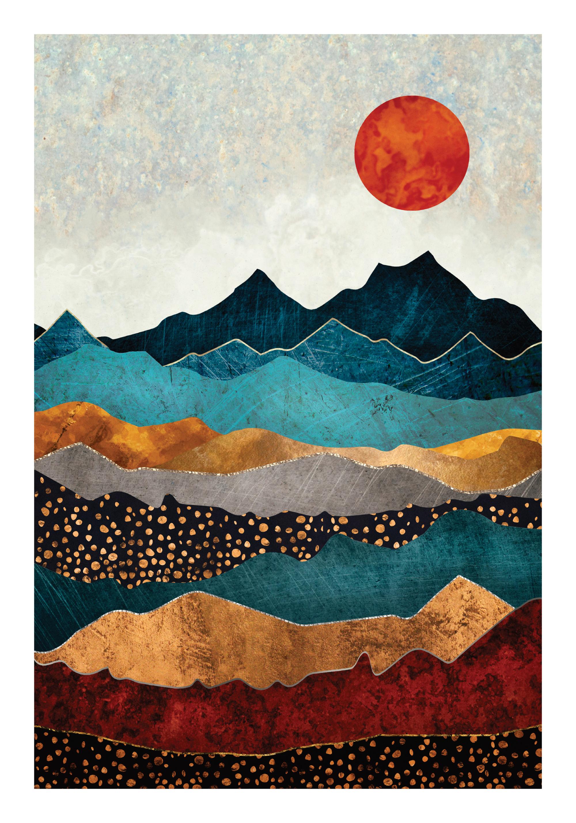 SpaceFrog Designs - Amber Dusk Print