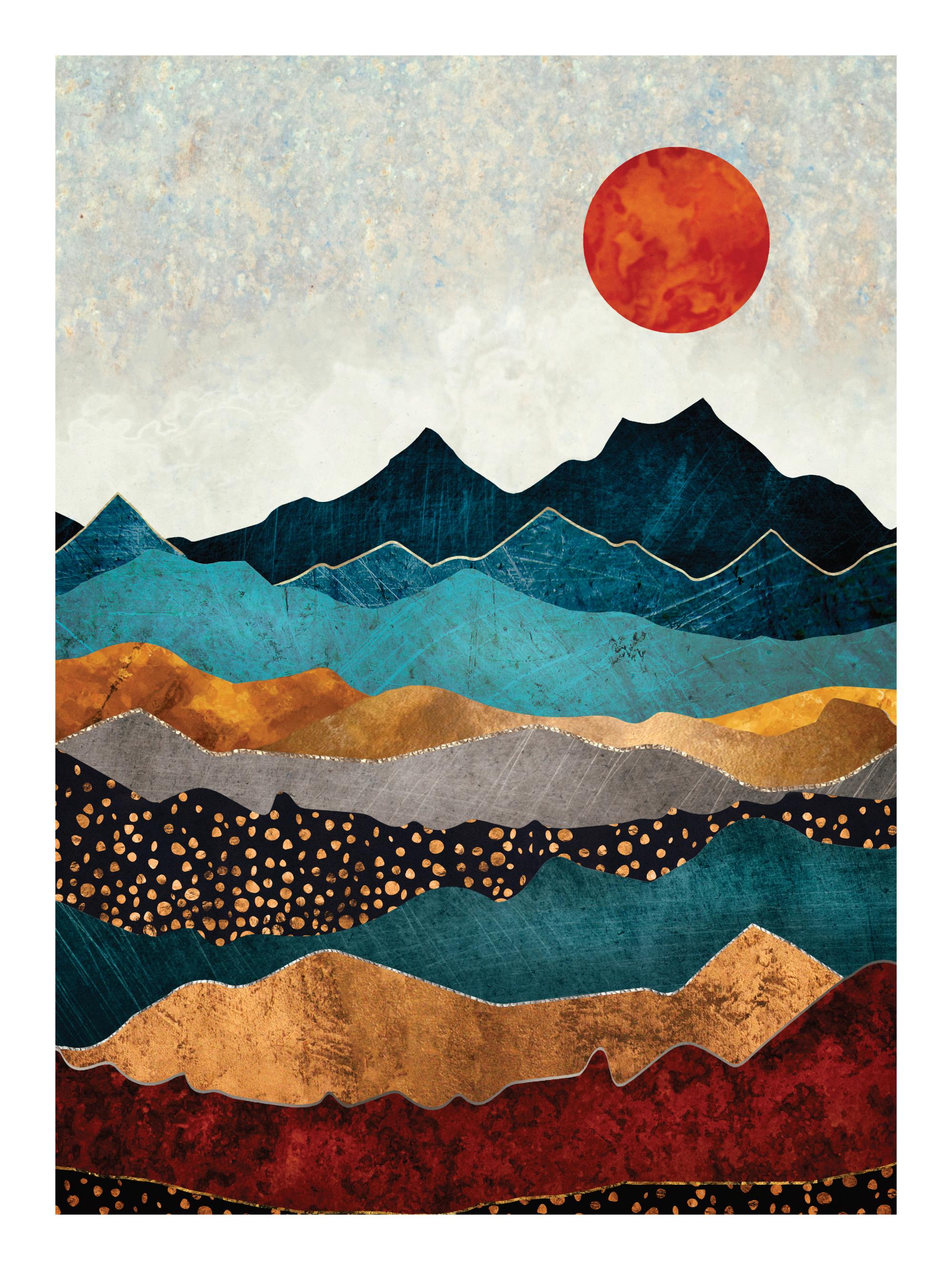 SpaceFrog Designs - Amber Dusk Print