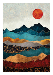 SpaceFrog Designs - Amber Dusk Print
