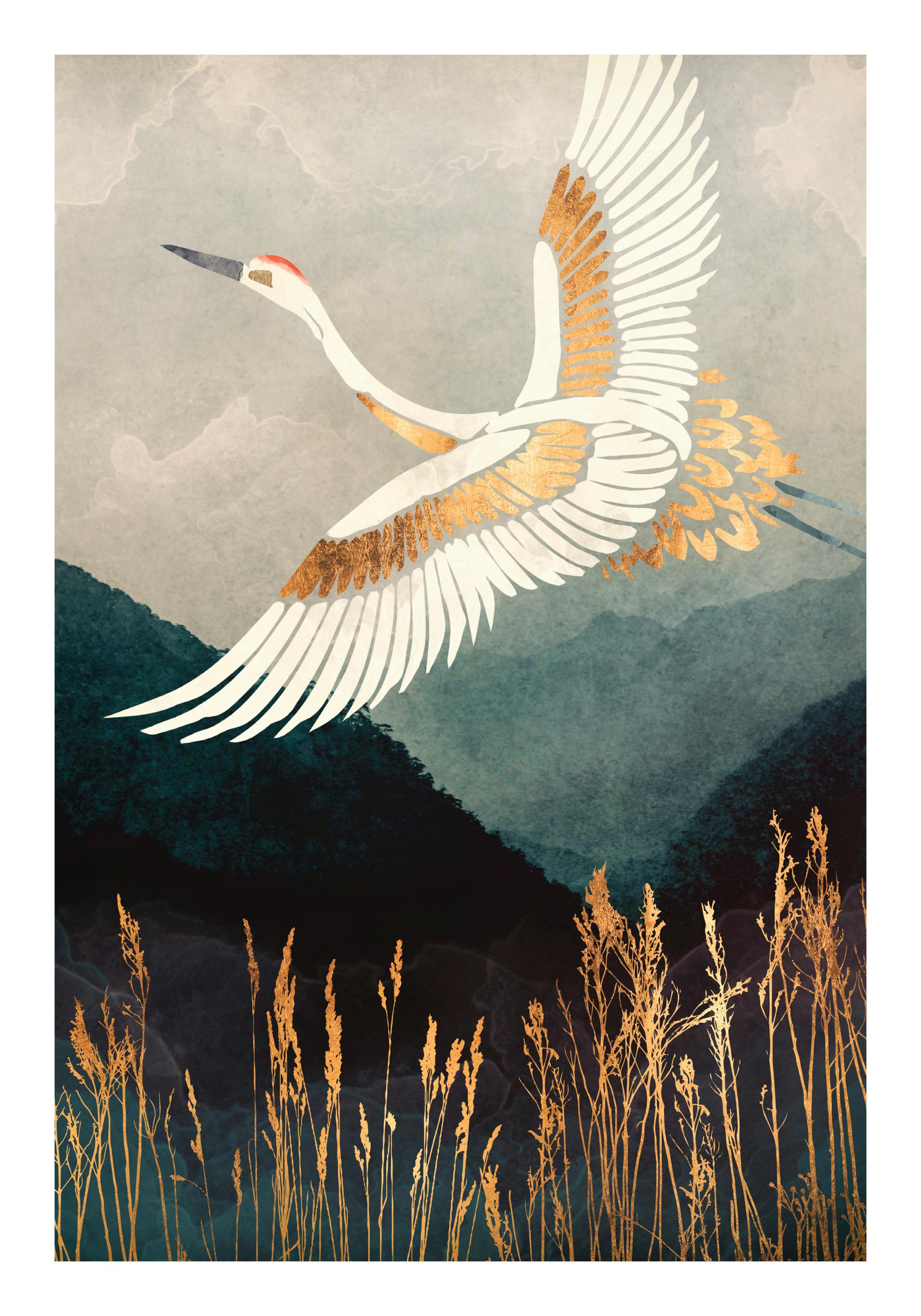SpaceFrog Designs - Elegant Flight Print