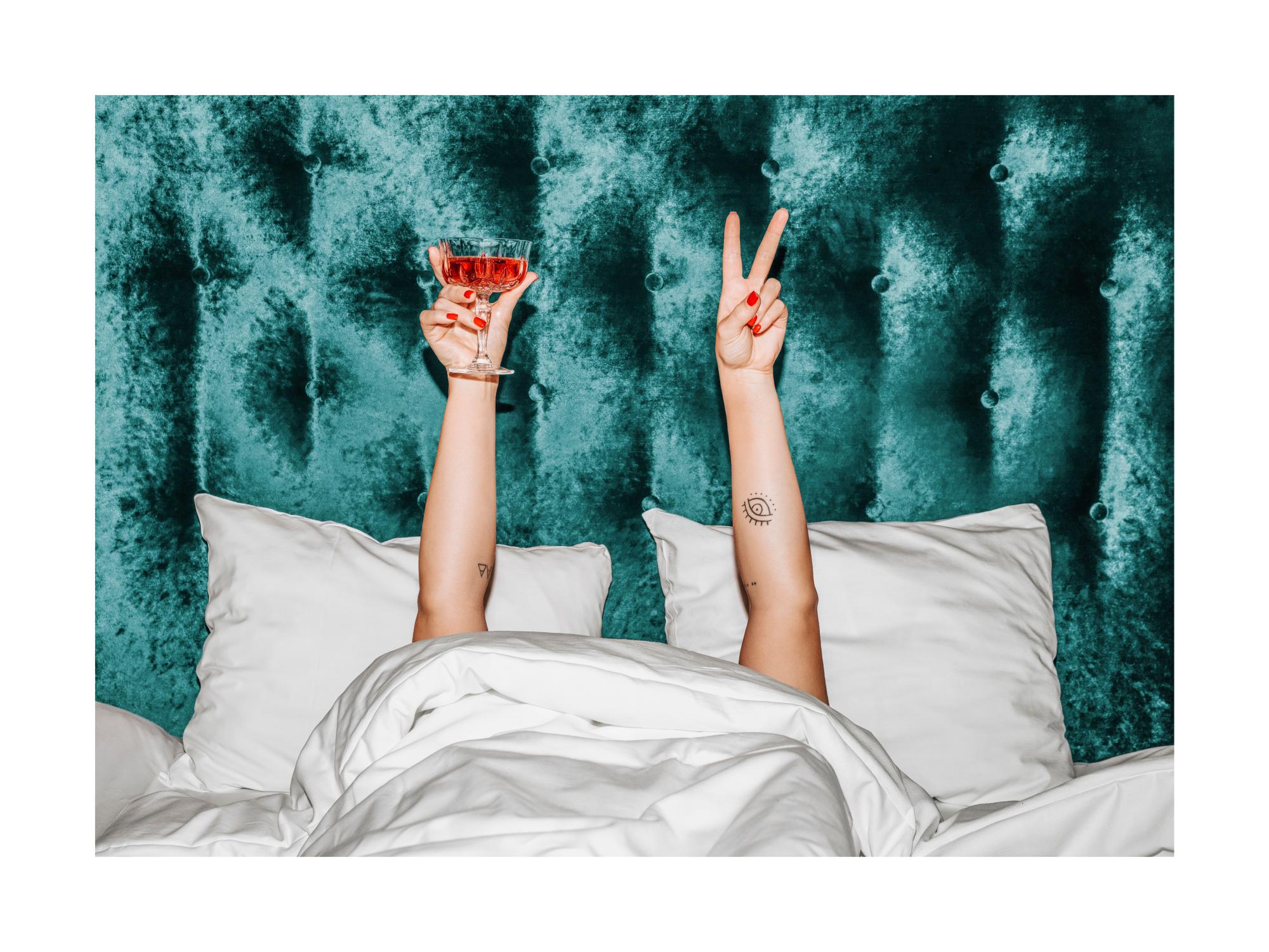 Cocktails In Bed Print
