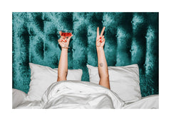 Cocktails In Bed Print