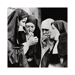 Nuns Smoking Print