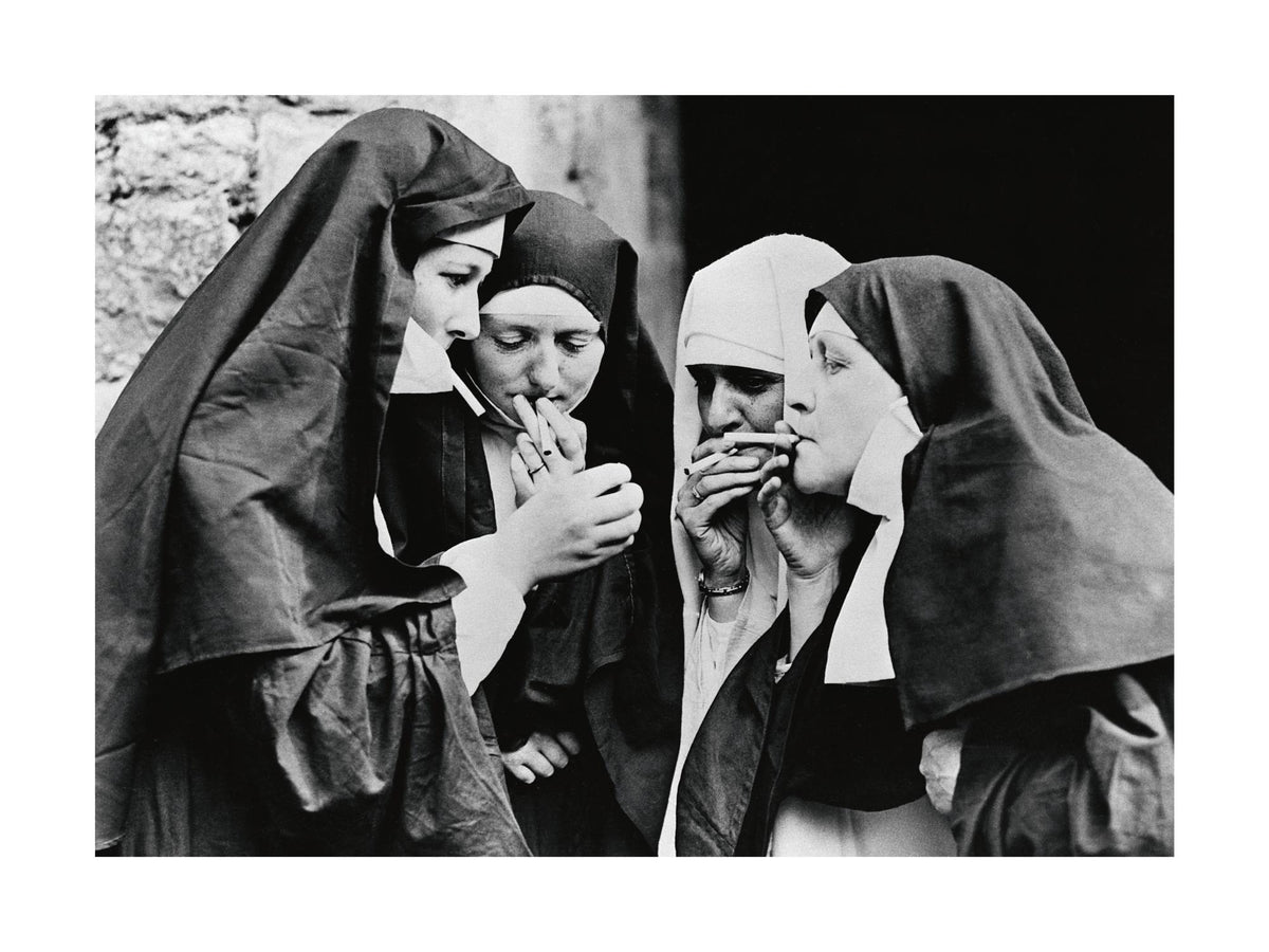 Nuns Smoking Print