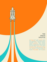 Jazzberry Blue - Space Shuttle No1 Print