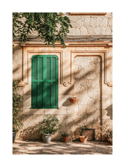 Green Window Print
