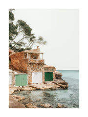 Mediterranean Boat House Print