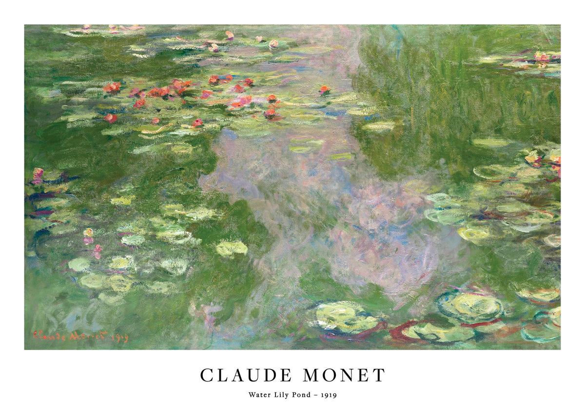 Monet - Water Lily Pond Print