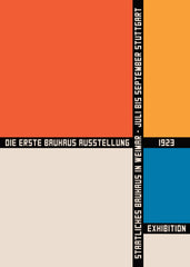 Bauhaus Geometric Color Blocks Print