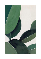 Gouache Leaves Print