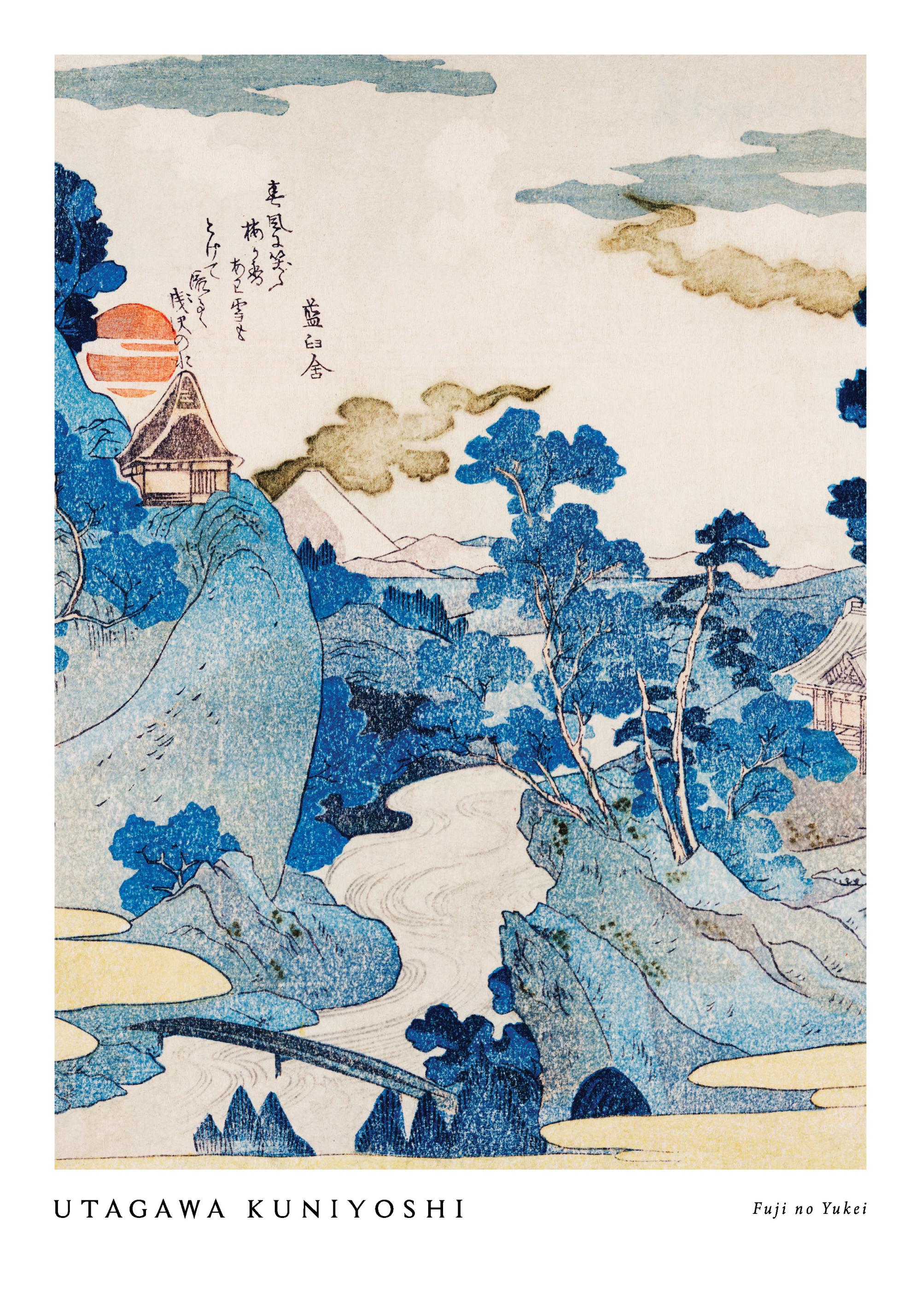 Utagawa Kuniyoshi - Fuji no Yukei Print